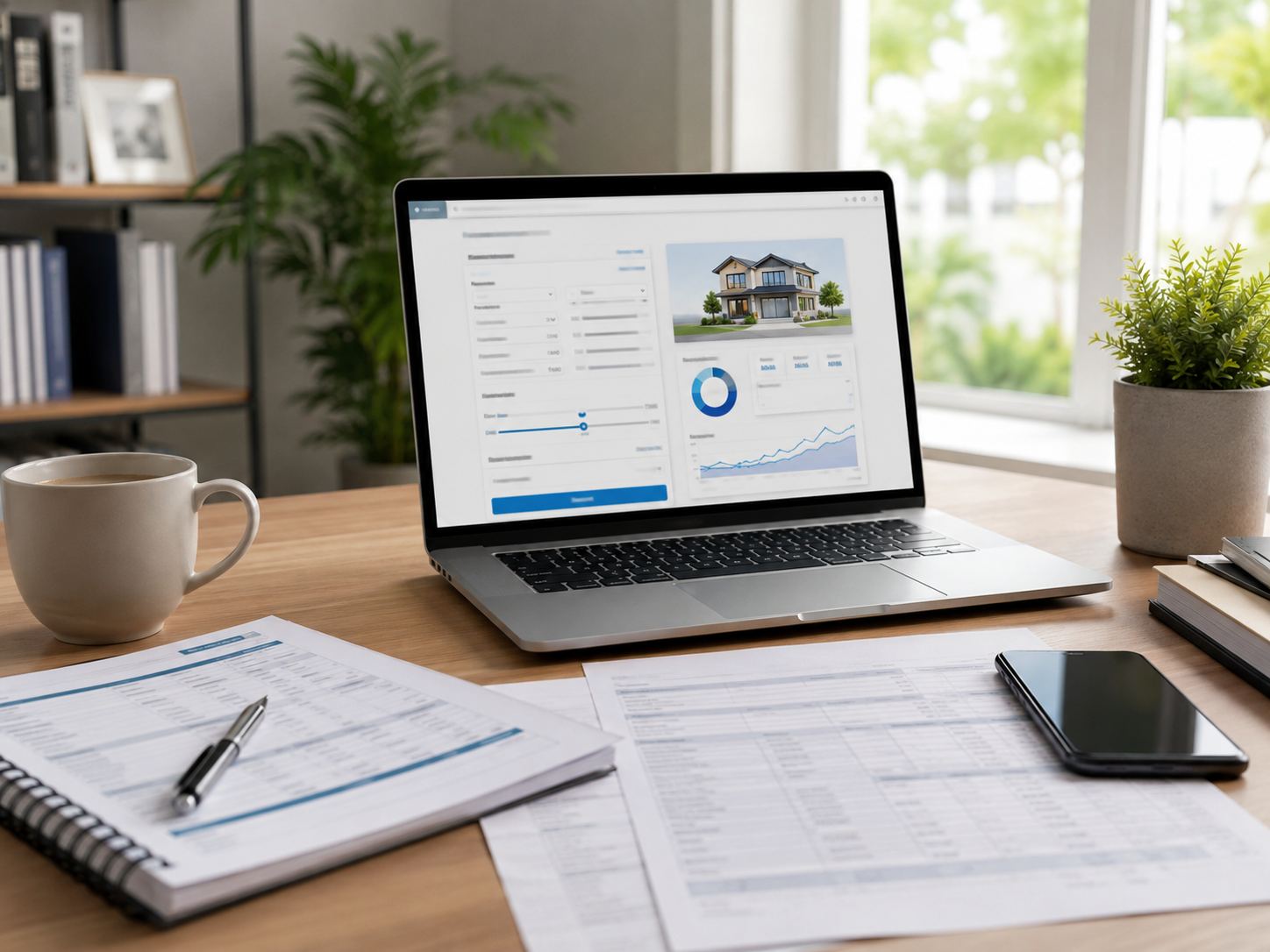 Mortgage calculator workspace